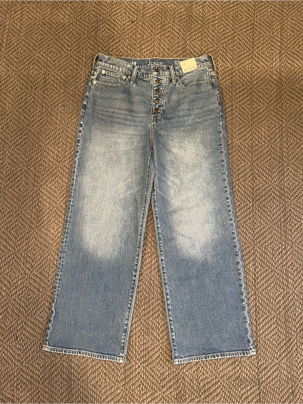 J. Crew '96 Slim Wide Button Fly Jeans Size 28 NWT